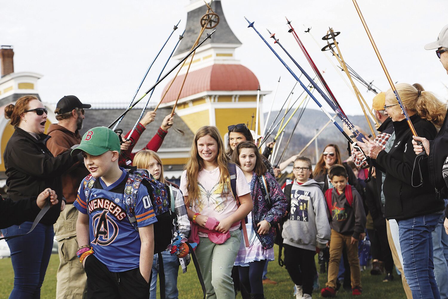 Fresh ski history re-enactment for new group of kids
